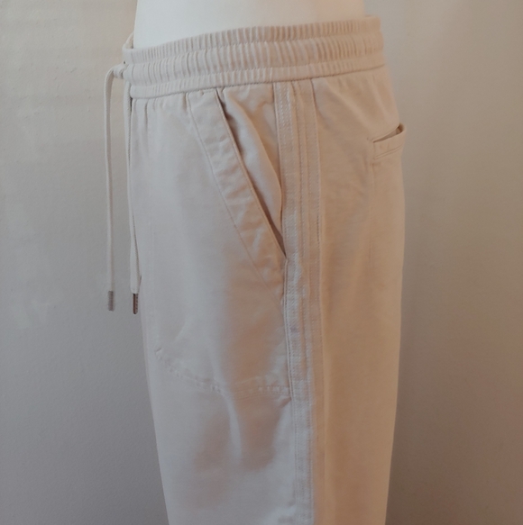 Athleta Heathered Women's Wide Leg Crop Pants in Cream size 6 - Picture 10 of 17